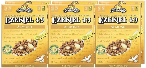 Vista 6 de Ezequiel 4:9 Cereal integral, con almendras, de 16 onzas. Paquete de 6 unidades.