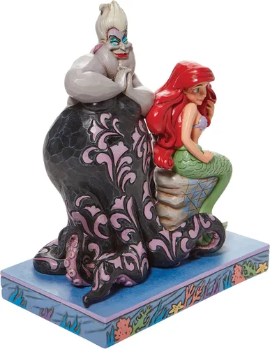 Vista 4 de Enesco Jim Shore Disney Traditions - Figura de Ariel y Úrsula, 9.5 pulgadas, multicolor