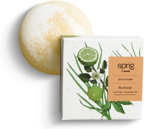 Vista 8 de Sprig by Kohler Bomba de baño de eucalipto + menta, botánicos naturales e ingredientes de primera calidad para el cuidado de la piel