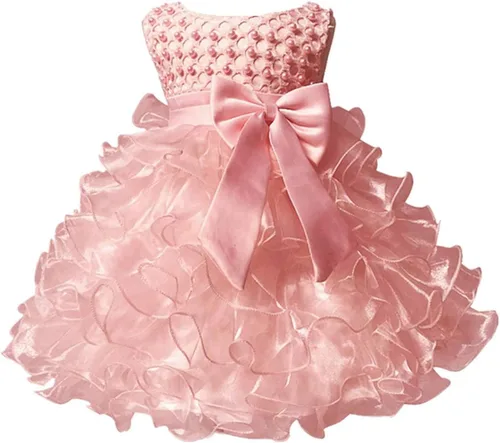 Vista 3 de Jup'Elle Baby Girl Dresses Ruffle Lace Pageant Party Wedding Flower Girl Dress Margarita - Negro