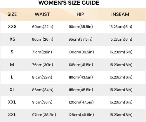 Vista 5 de Aoxjox Pantalones cortos de entrenamiento de cintura alta para mujer, con control de abdomen, pantalones cortos de yoga suaves de 6 pulgadas