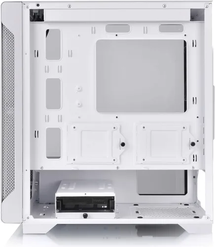 Vista 10 de Thermaltake S100 Carcasa para computadora de cristal templado Snow Edition Micro-ATX mini-Tower con ventilador trasero de 120mm preinstalado Nieve