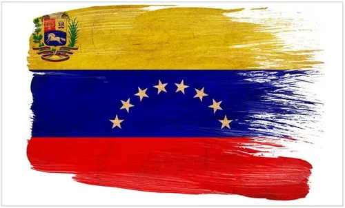 Vista 2 de CafePress Pegatina rectangular para parachoques de la bandera de Venezuela