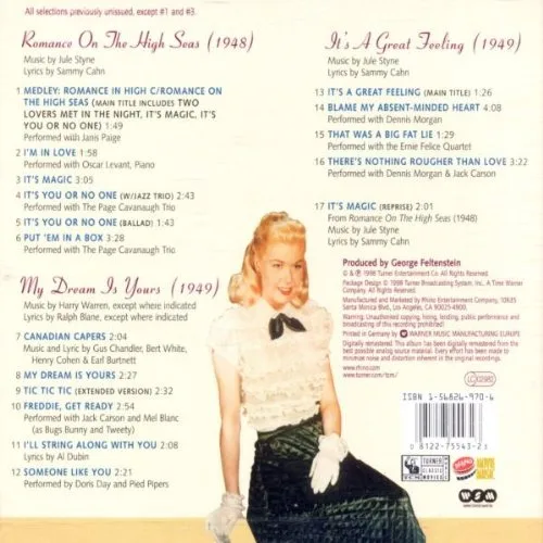 Vista 2 de Doris Day It's Magic - Her Early Years At Warner Bros. Film Soundtrack Anthology