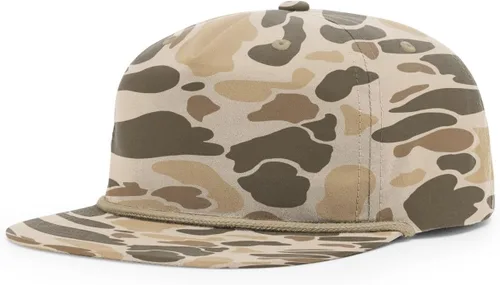 Vista 16 de Richardson 256 Umpqua 5 Panel UPF 50+ Gorras Snapback Premium con Clasificación Cuerda de moca oscuro / caqui