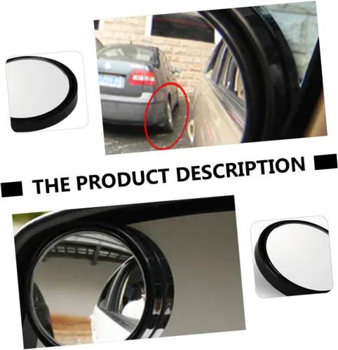 Vista 8 de CALLARON Espejo retrovisor gran angular de 3 piezas, espejo auxiliar para coche, fácil instalación para vehículos de seguridad mejorados