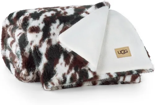 Vista 9 de UGG Everett - Manta para el hogar, 50 x 70 pulgadas, color negro (leopardo)
