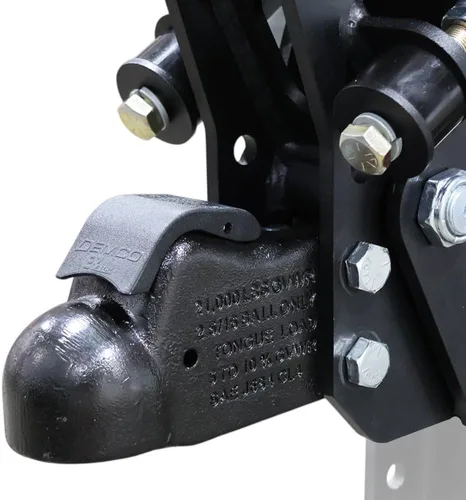 Vista 3 de Shocker - Soporte de lengua de remolque de aire HD de 21 K y acoplador Demco para bola de 2-5/16 pulgadas, montaje de placa plana de 4 pernos