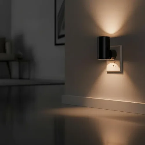 Vista 5 de Luz nocturna LED enchufable, luces nocturnas enchufables a la pared, sensor de atardecer a amanecer, brillo ajustable de 5-300 lúmenes, 2700 K