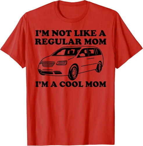 Vista 43 de Camiseta divertida de mamá con texto en inglés "I'm Not Like A Regular Mom I'm A Cool Mom", Blanco, S
