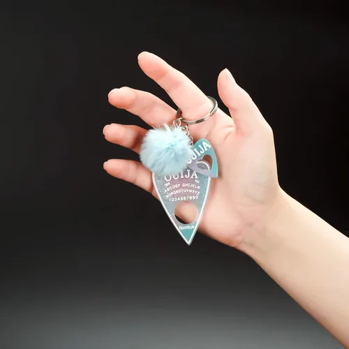 Vista 6 de SNcek Ouija Board - Lindos llaveros de resina con pompones para mujer