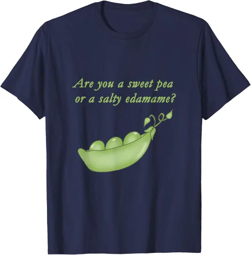 Vista 20 de ¿Eres un guisante dulce o edamame salado? Camiseta, Negro