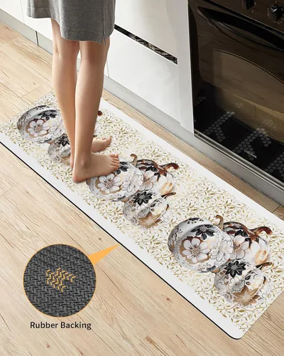 Vista 3 de Tapete de baño de otoño para bañera, tapete antideslizante de secado rápido y absorbente, de tierra de diatomeas, fregadero, dormitorio, cocina