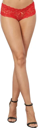 Vista 3 de Dreamgirl Lencería sexy de moda para mujer, braga hipster de encaje elástico