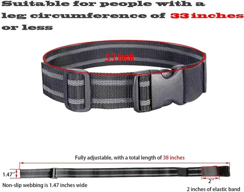 Vista 2 de Leg Holster Strap, Tactical Leg Strap Thigh Belt Military Outdoors EDC Leg Hanger Band for Drop Leg Holsters Hunting Cosplay