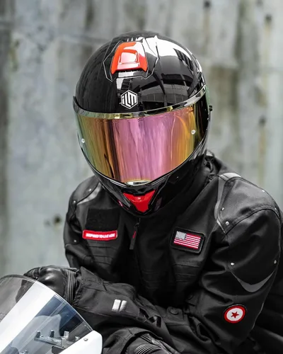 Vista 7 de ILM - Cascos de motocicleta de cara completa para adultos, hombres y mujeres, DOT, 2 deflectores, deportes de motor, doble visera