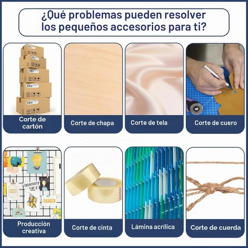 Vista 6 de 1 juego de cuchillos para alfombras, cuchillo de vinilo resistente para paneles de yeso con cuchillas de repuesto fijas de utilidad de hoja fija