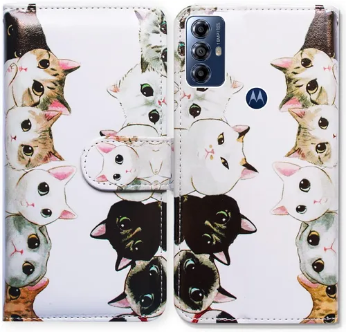 Vista 27 de Bcov Funda para Moto G Play 2023, diseño de pájaro negro y verde con tapa para teléfono con ranura para tarjetas, soporte para Motorola Moto G Play