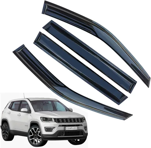 Vista 24 de Protectores de lluvia para Mazda 3 Hatchback 2010-2013, deflectores de ventana lateral con cinta adhesiva para Mazda 3 Hatchback, viseras de ventana