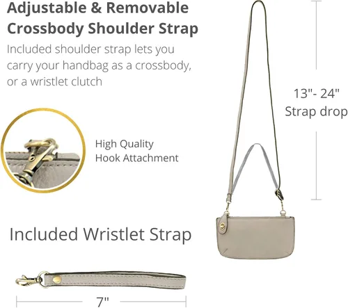 Vista 4 de Joy Susan Mini Crossbody Wristlet Clutch