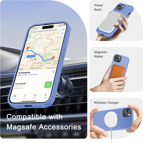 Vista 102 de Funda para Google Pixel 10 Pro XL, cubierta magnética mate, color negro Fit for MagSafe, Screen Protector included, Shockproof Military Grade