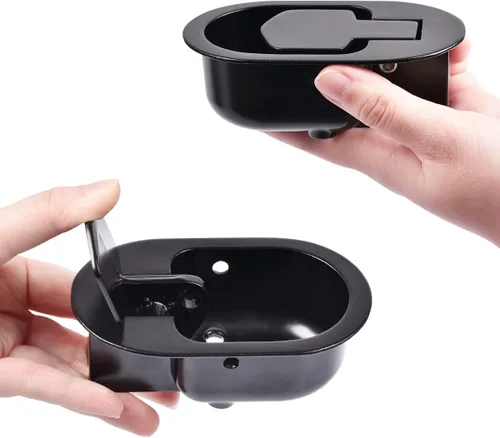Vista 3 de Sopito Piezas de repuesto universales de metal para mango reclinable (4.4 x 2.7 pulgadas) con clips de retención, se adapta a silla elevadora, sofá
