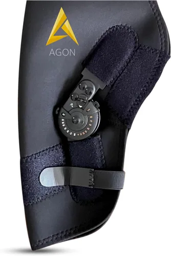 Vista 7 de AGON Codera para perro para soporte de codo - Estabilizador de bisagra ajustable protector de codo para perro - Soporte de codo de neopreno