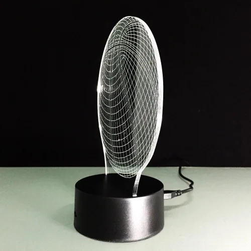 Vista 6 de Lámparas nocturnas 3D de ilusiones ópticas, T1-3deng-lanqiu01, 0.50watts, 5.00 volts
