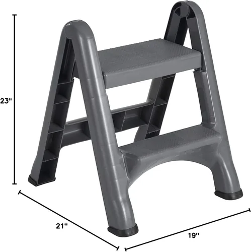 Vista 10 de Banquillo plegable de 2 escalones marca Rubbermaid Commercial 4209 EZ Step 2, 1
