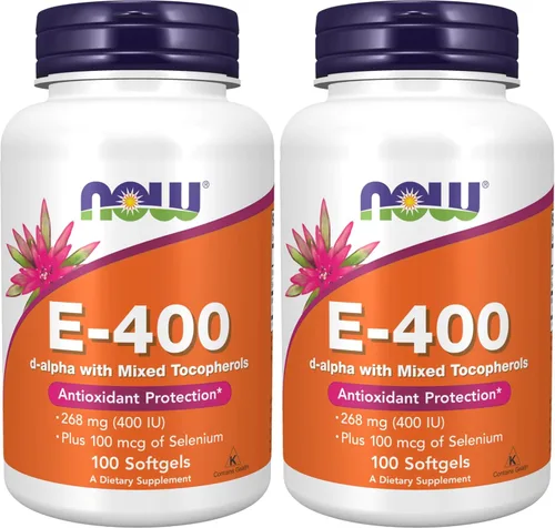 Vista 9 de Vitamina Now E-400 IU MT, 100 cápsulas blandas