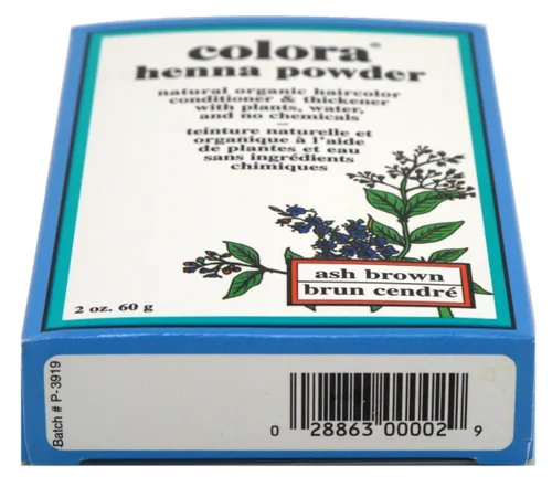 Vista 2 de Colora Tinte en polvo de henna para el cabello, marrón ceniza, 2 onzas (paquete de 6)
