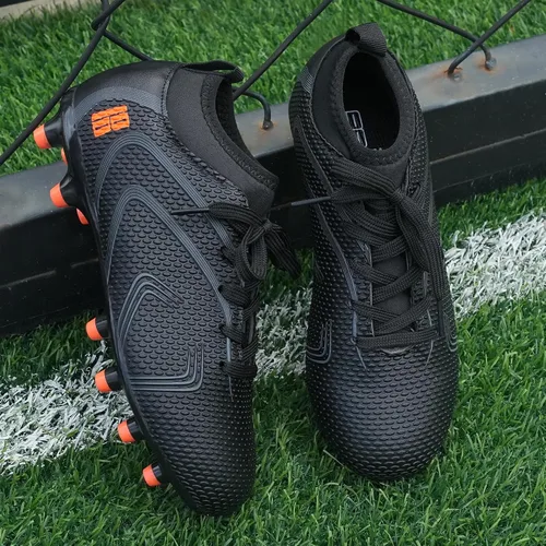 Vista 5 de brooman Zapatos de fútbol para niños y niñas, zapatos de fútbol para exteriores