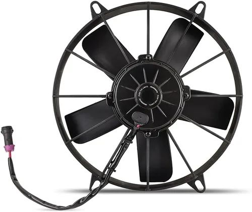 Vista 7 de Mishimoto MMFAN-10HD Race Line Ventilador de radiador de alto flujo, ajuste universal de 10 pulgadas, 12 voltios, negro