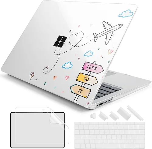 Vista 19 de Batianda Funda para portátil Microsoft Surface de 15 pulgadas para negocios 8ª edición 2026 y Surface Laptop 7 2024, carcasa protectora delgada