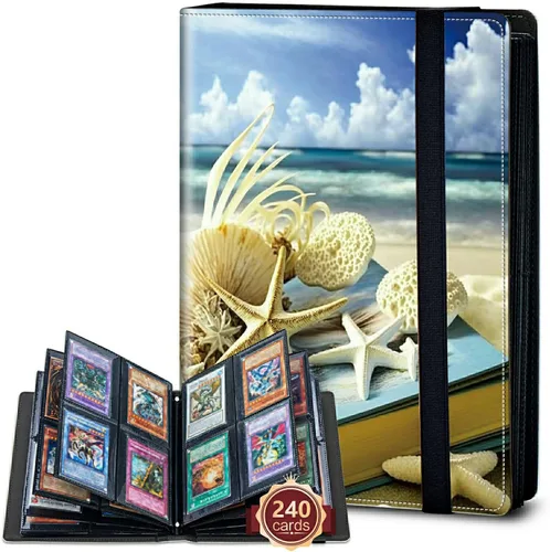 Vista 70 de Rossy Carpeta de tarjetas con 4 bolsillos, carpeta de tarjetas intercambiables, álbum de colección de tarjetas, para 160 tarjetas, carpeta