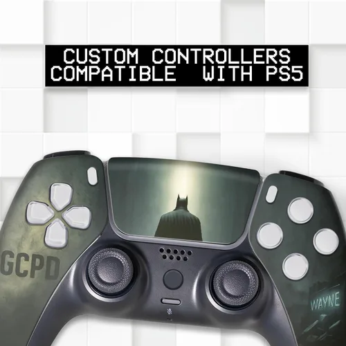 Vista 21 de Battman Custom PS-5 Controller Wireless compatible with Play-Station 5 Console by BCB Controllers Proudly Customized in USA with Permanent