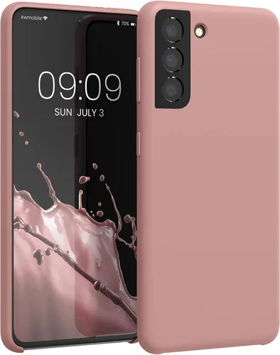 Vista 289 de kwmobile Funda compatible con Samsung Galaxy S9 - Funda de silicona TPU con acabado suave - Blue Reef