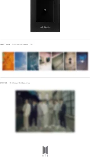 Vista 4 de BTS BE Deluxe Edition Álbum CD+1p Póster en paquete+1p Cartel lírico en paquete+100p+92p PhotoBook+32p Making Book+8p PhotoCard+1ea Photo Frame+7p