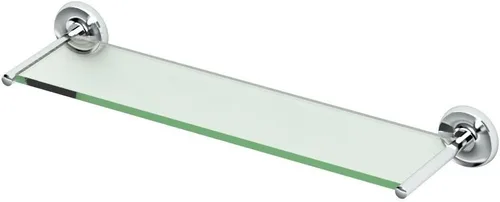 Vista 16 de Gatco 5057 Designer II - Estante de vidrio templado rectangular flotante, latón cepillado, estante de almacenamiento de ducha montado en la pared