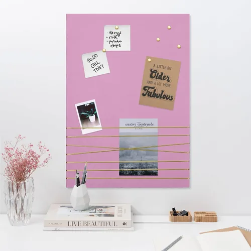 Vista 12 de Navaris Tablón de anuncios de tela, 12 x 17 pulgadas, tablero de memoria de terciopelo para pared para mostrar collages de fotos, imágenes, notas