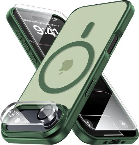 Vista 41 de Yriklso 3 en 1 Funda Magnética Fuerte para iPhone Air, 1X Protector de Pantalla + 1X Protector de Lente de Cámara, Cubierta Protectora a Prueba