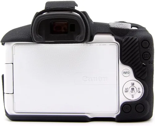 Vista 7 de Funda para Canon Eos R50, ultrafina, ligera, de goma, suave, de silicona, para Canon Eos R50 (negro)