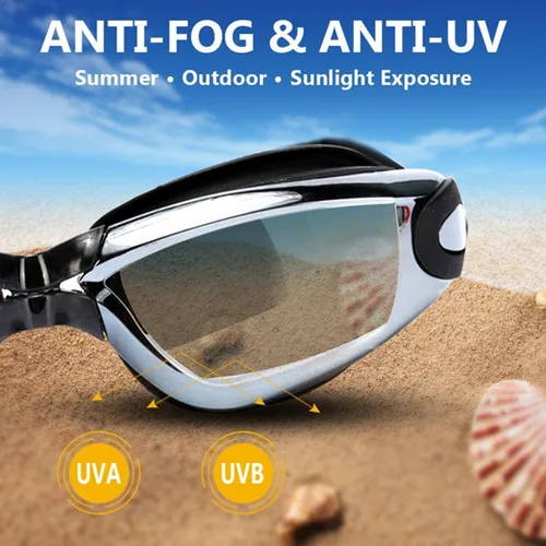 Vista 3 de Gafas de Natación - Gafas de natación, Paquete de 2 gafas de natación profesionales, antivaho sin fugas, protección UV, visión amplia para mujeres