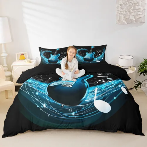 Vista 17 de Erosebridal Funda de edredón lavanda para niños, niñas, adultos, mujeres, funda de edredón de árboles verdes, tamaño individual, juego de ropa