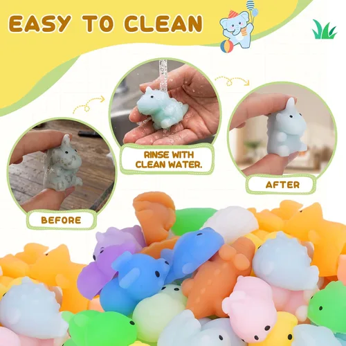 Vista 3 de 305 PCS Squishy Toys, Mochi Squishy Fidget Toys, Kawaii Mini Squishies 305-multicolor
