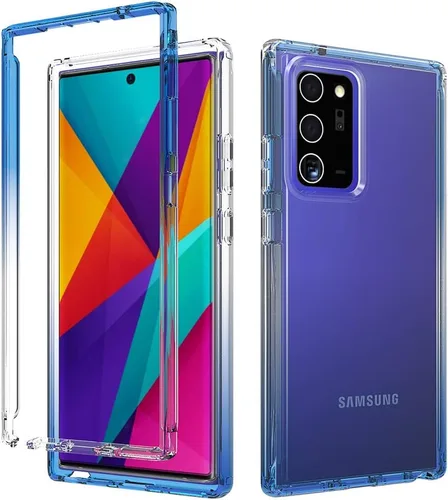 Vista 100 de Pzwoxukhov Funda para Xiaomi Poco M3 M2010J19CG M2010J19CI Caso, alta transparencia, color degradado, funda de absorción de impactos anticaída