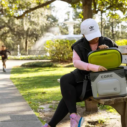 Vista 7 de CORE - Bolsa de enfriador suave a prueba de fugas magnética con cremallera impermeable Bolsa aislada enfriador portátil Mejor enfriador suave