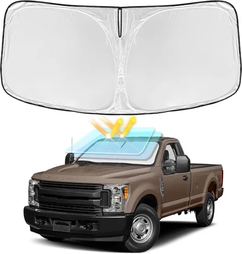 Vista 8 de Parasol de 4 capas para parabrisas, ajuste personalizado, tela 240T