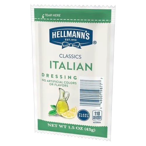 Vista 3 de Hellmann's Classics - Paquetes de aderezo italiano para ensaladas, 1.5 onzas, paquete de 102