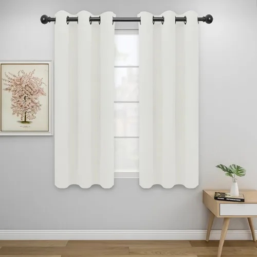 Vista 104 de Easy-Going - Cortinas opacas para dormitorio, aislamiento térmico sólido con ojales, cortinas de ventana para reducción de ruido, cortinas